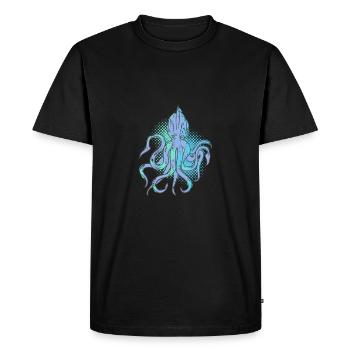 calamar - T-shirt Premium bio Homme - noir - Devant - Nico (187cm)