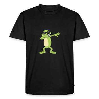 Grenouille Dabbing Dab Gift - T-shirt Premium bio Homme - noir - Devant - Nico (187cm)