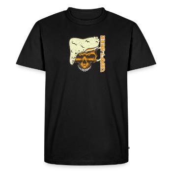 Bière artisanale - T-shirt Premium bio Homme - noir - Devant - Nico (187cm)