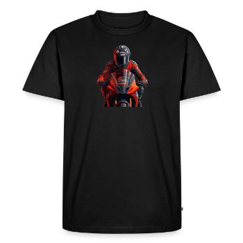 MotoGP Motorcycle driver - Men's Premium Organic T-Shirt - black - Front - Nico (187cm)