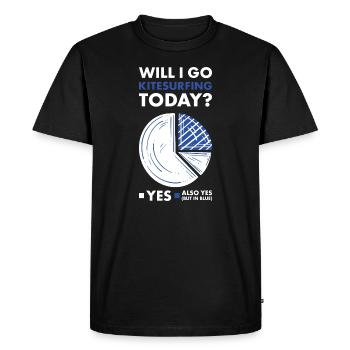 Sport Est-ce que je vais faire du kitesurf aujourd’hui Kitesurf - T-shirt Premium bio Homme - noir - Devant - Nico (187cm)