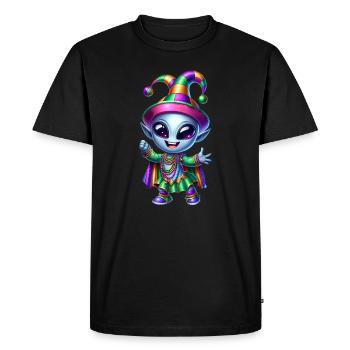 Mardi Gras Alien Merry Carnival - Men's Premium Organic T-Shirt - black - Front - Nico (187cm)