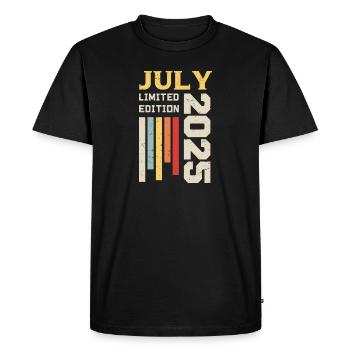 July 2025 - July 2025 Birthday Gift - Men's Premium Organic T-Shirt - black - Front - Nico (187cm)