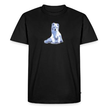 arctic foxy / arctic fox - Men's Premium Organic T-Shirt - black - Front - Nico (187cm)