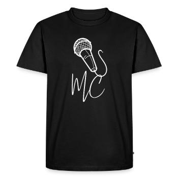 MC Hip Hop Beatbox Beatbox Radio Sweat Microphone - T-shirt Premium bio Homme - noir - Devant - Nico (187cm)
