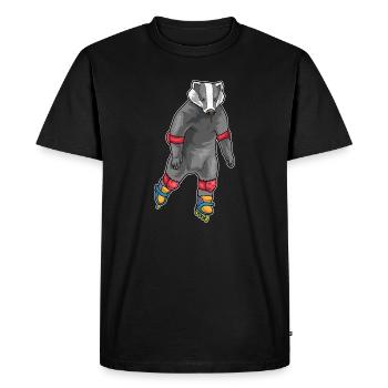 Badger Inline skating Inline skates - Men's Premium Organic T-Shirt - black - Front - Nico (187cm)