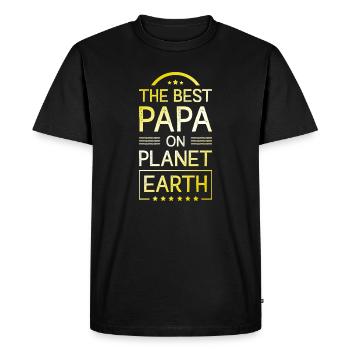 Le meilleur papa - T-shirt Premium bio Homme - noir - Devant - Nico (187cm)