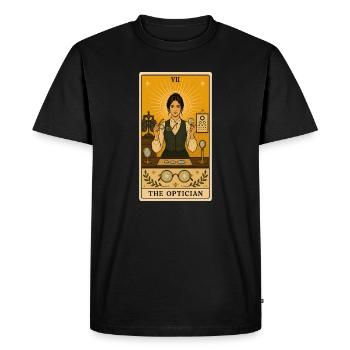 Optician | Glasses Eyes Tarot - Men's Premium Organic T-Shirt - black - Front - Nico (187cm)