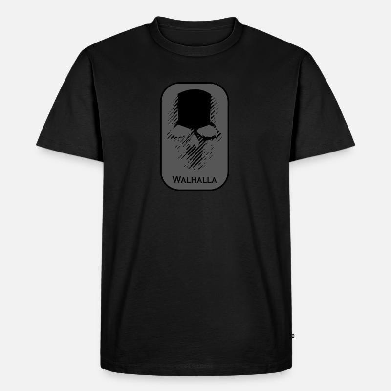 Walhalla - Männer Premium Bio T-Shirt - Schwarz