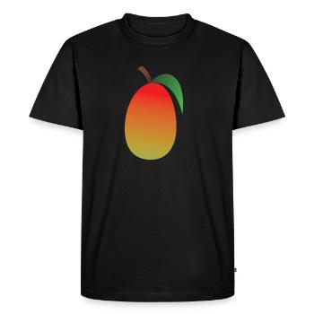 Mangue Fruit Orange Fruit Fruit - T-shirt Premium bio Homme - noir - Devant - Nico (187cm)