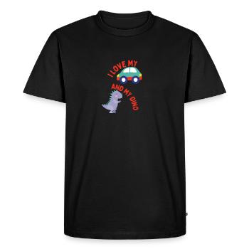 Birthday - Men's Premium Organic T-Shirt - black - Front - Nico (187cm)