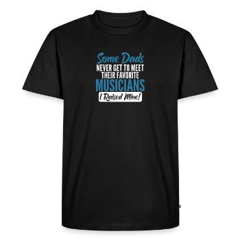 Père athlétique - T-shirt Premium bio Homme - noir - Devant - Nico (187cm)