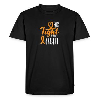His Fight Is Our Fight Pws Awareness Prader - Men's Premium Organic T-Shirt - black - Front - Nico (187cm)