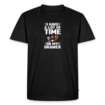 Avez-vous beaucoup de temps montre de collection de montres collection de montres - T-shirt Premium bio Homme - noir - Devant - Nico (187cm)
