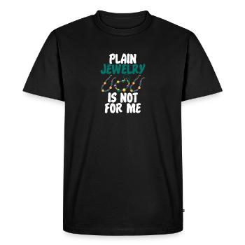 Des bijoux simples pas pour moi - T-shirt Premium bio Homme - noir - Devant - Nico (187cm)