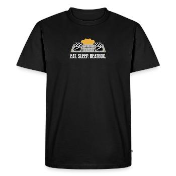 Eat Sleep Beatbox - T-shirt Premium bio Homme - noir - Devant - Nico (187cm)