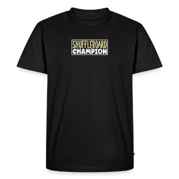 Shuffleboard champion for shuffleboard players - Men's Premium Organic T-Shirt - black - Front - Nico (187cm)