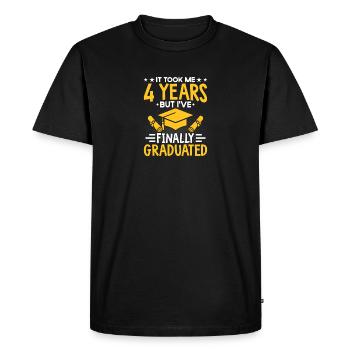 Graduate High School Boys Girls Graduate - Men's Premium Organic T-Shirt - black - Front - Nico (187cm)