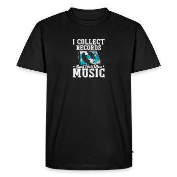 Disques vinyles Collector Records Collect Music - T-shirt Premium bio Homme - noir - Devant - Nico (187cm)