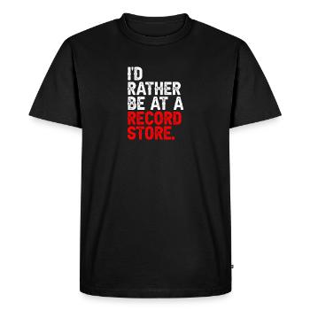 Record Shop Record Collector Records - Men's Premium Organic T-Shirt - black - Front - Nico (187cm)