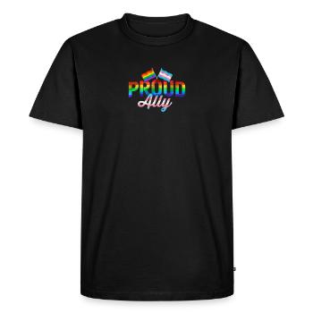 Fier allié LGBTQ Droits de sensibilisation aux homosexuels - T-shirt Premium bio Homme - noir - Devant - Nico (187cm)