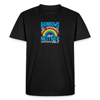 Les arcs-en-ciel ne font pas de discrimination envers les homosexuels LGBTQ - T-shirt Premium bio Homme - noir - Devant - Nico (187cm)