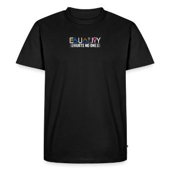 L’égalité ne nuit à personne Lgbtq Gay - T-shirt Premium bio Homme - noir - Devant - Nico (187cm)