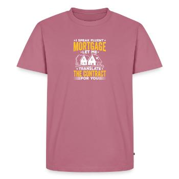 Parlez couramment - T-shirt Premium bio Homme - mauve - Devant - Nico (187cm)
