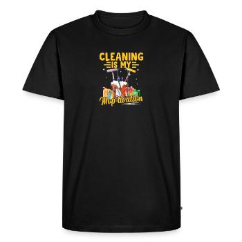 Cleaning housekeeper Appreciation of the - Men's Premium Organic T-Shirt - black - Front - Nico (187cm)