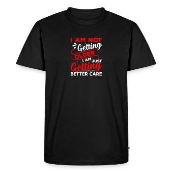 Better Care Medicare soutient les personnes âgées dans le - T-shirt Premium bio Homme - noir - Devant - Nico (187cm)