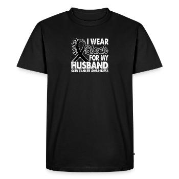 Wear black for the month of consciousness - Men's Premium Organic T-Shirt - black - Front - Nico (187cm)