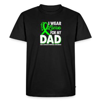 Apply lime greens for the month of - Men's Premium Organic T-Shirt - black - Front - Nico (187cm)