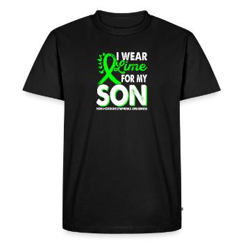 Apply lime greens for the month of - Men's Premium Organic T-Shirt - black - Front - Nico (187cm)