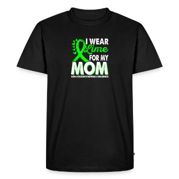 Apply lime greens for the month of - Men's Premium Organic T-Shirt - black - Front - Nico (187cm)