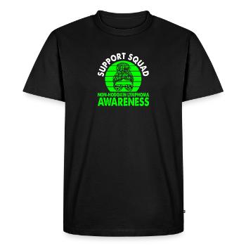 Ceinture verte à l’appui de l' - T-shirt Premium bio Homme - noir - Devant - Nico (187cm)