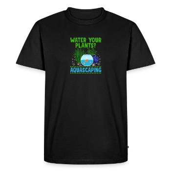 Aquatic Plants Aquascaping Aquascaper Aquarium - Men's Premium Organic T-Shirt - black - Front - Nico (187cm)