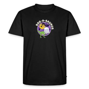 Boo-A-Saurus - T-shirt Premium bio Homme - noir - Devant - Nico (187cm)