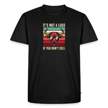 It's not a loss if you don't sell - Men's Premium Organic T-Shirt - black - Front - Nico (187cm)