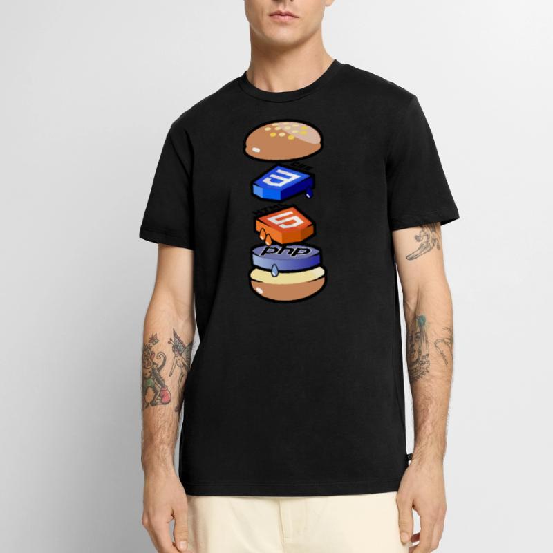 Programmeur informatique en Html, Css et Php T-shirt Premium bio Homme