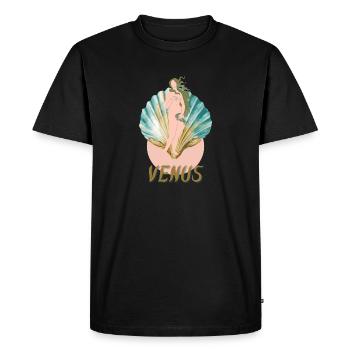 Venus - Men's Premium Organic T-Shirt - black - Front - Nico (187cm)