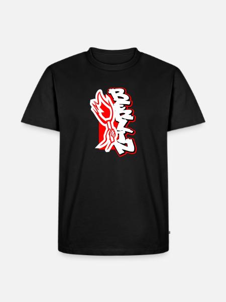 Berlin Pyro - Männer Premium Bio T-Shirt - Schwarz