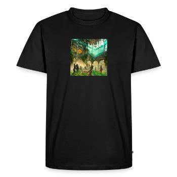 Musée d’art vert et de divertissement numérique - T-shirt Premium bio Homme - noir - Devant - Nico (187cm)