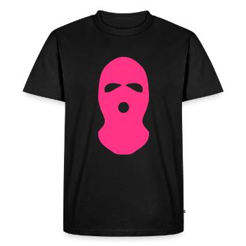 Rose Balaclava - T-shirt Premium bio Homme - noir - Devant - Nico (187cm)
