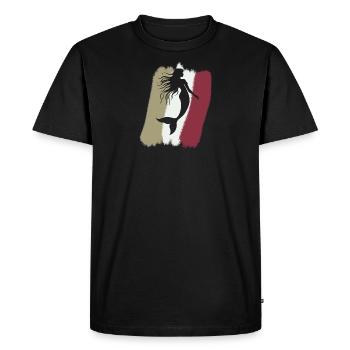 Nageoire de sirène Neptune - T-shirt Premium bio Homme - noir - Devant - Nico (187cm)