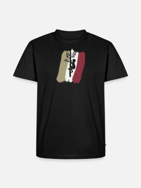 Klettern Kletterer - Männer Premium Bio T-Shirt - Schwarz