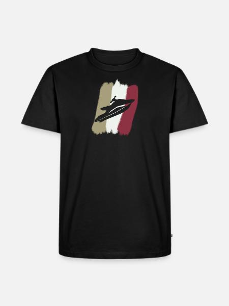 Jetski Motorboot - Männer Premium Bio T-Shirt - Schwarz