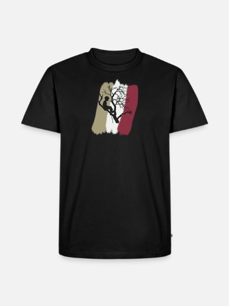 Klettern Aufstieg Kletterer - Männer Premium Bio T-Shirt - Schwarz