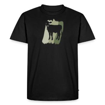 Viande végétalienne pour les droits des animaux - T-shirt Premium bio Homme - noir - Devant - Nico (187cm)