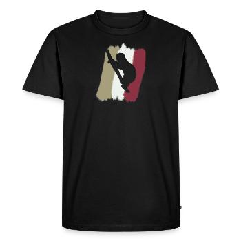 Sloth Fatigue Chill - Men's Premium Organic T-Shirt - black - Front - Nico (187cm)