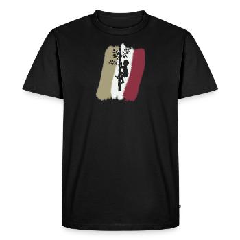 Grimpeur Singe grimpant - T-shirt Premium bio Homme - noir - Devant - Nico (187cm)